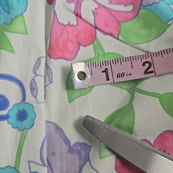 Sigrid Olsen Sport Blue Floral Shift Knee Length Stretch Dress 10 Athleisure - Picture 10 of 11